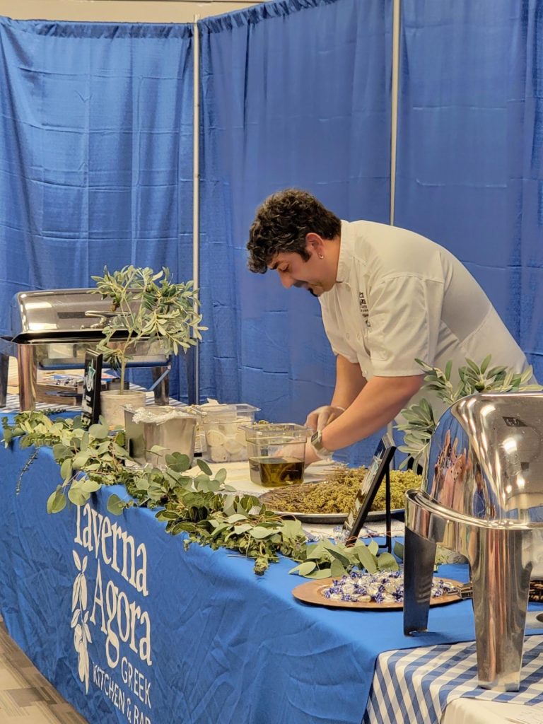 LMR-Chef-Spyros-Spanakopita-Cooking-Demo-At-Greek-Festival