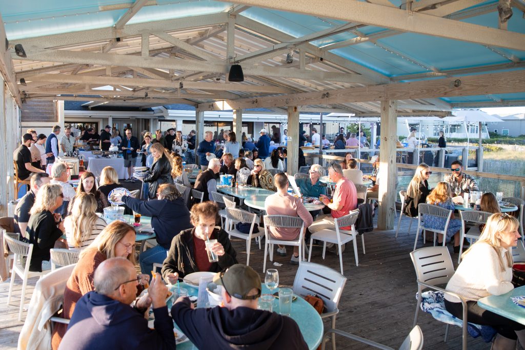 Oceanic Wrightsville Beach NC Annual Oyster Roast 2024 - Crowd 