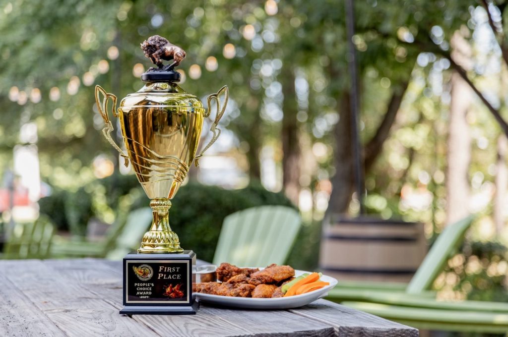 2024 Buffalo Wing Festival Trophy and Carolina Ale House Fresh Wings